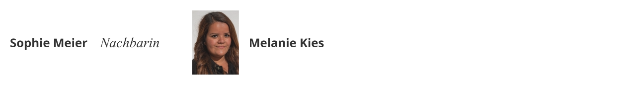 Sophie Meier Nachbarin Melanie Kies